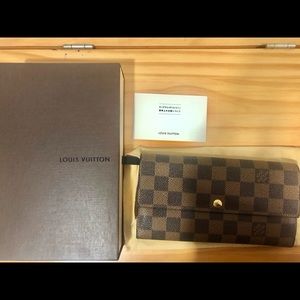 Louis Vuitton Sarah damier ebene Long wallet